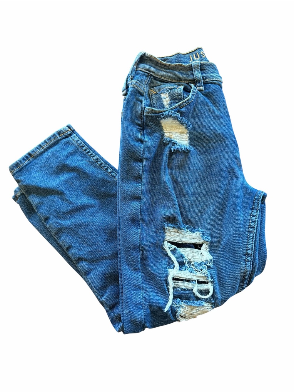 Justice Girls Distressed Skinny Jeans Size 14